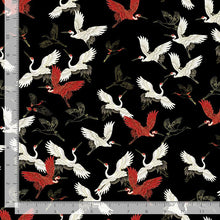 Load image into Gallery viewer, Japanese cranes Kyoto collection from Timeless Treasures Fabrics

