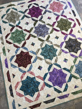 Load image into Gallery viewer, Moroccan Mosaic pattern Poorhouse Quilt designs
