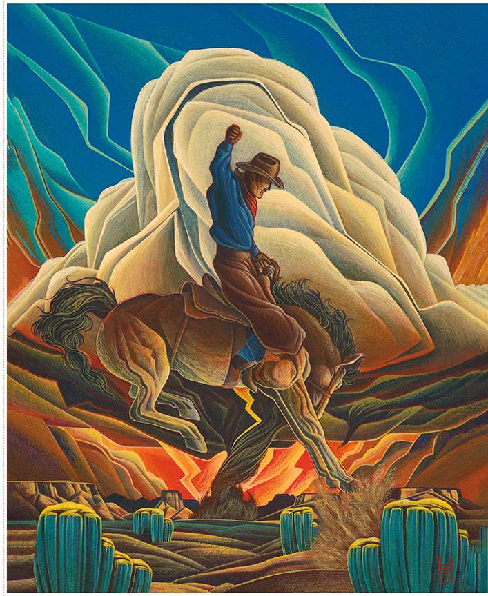 Four Western Reflections Panels from Riley Blake