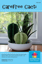 Load image into Gallery viewer, Carefree Cacti pattern Poorhouse Quilt designs
