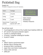 Load image into Gallery viewer, Pickleball Bag pattern Poorhouse Quilt designs
