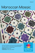 Load image into Gallery viewer, Moroccan Mosaic pattern Poorhouse Quilt designs
