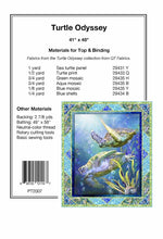 Load image into Gallery viewer, Turtle Odyssey Quilt Kitfrom Quilting Treasures and Pine Tree Country Quilts
