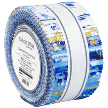 Load image into Gallery viewer, Cobalt Bliss roll up or jelly roll by Lauren Wan Complete Collection jelly roll 40 2-1/2&quot; strips
