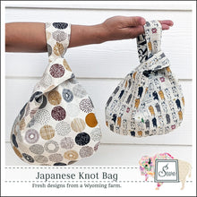 Load image into Gallery viewer, Japanese Knot Bag pattern Sewn Wyoming
