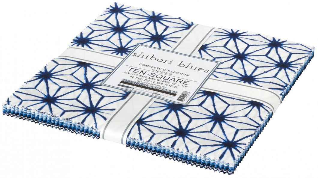Shibori Blues by Sevenberry layer cake Complete Collection from Robert Kaufman