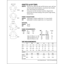 Load image into Gallery viewer, Odette &amp; Ivy Tops pattern
