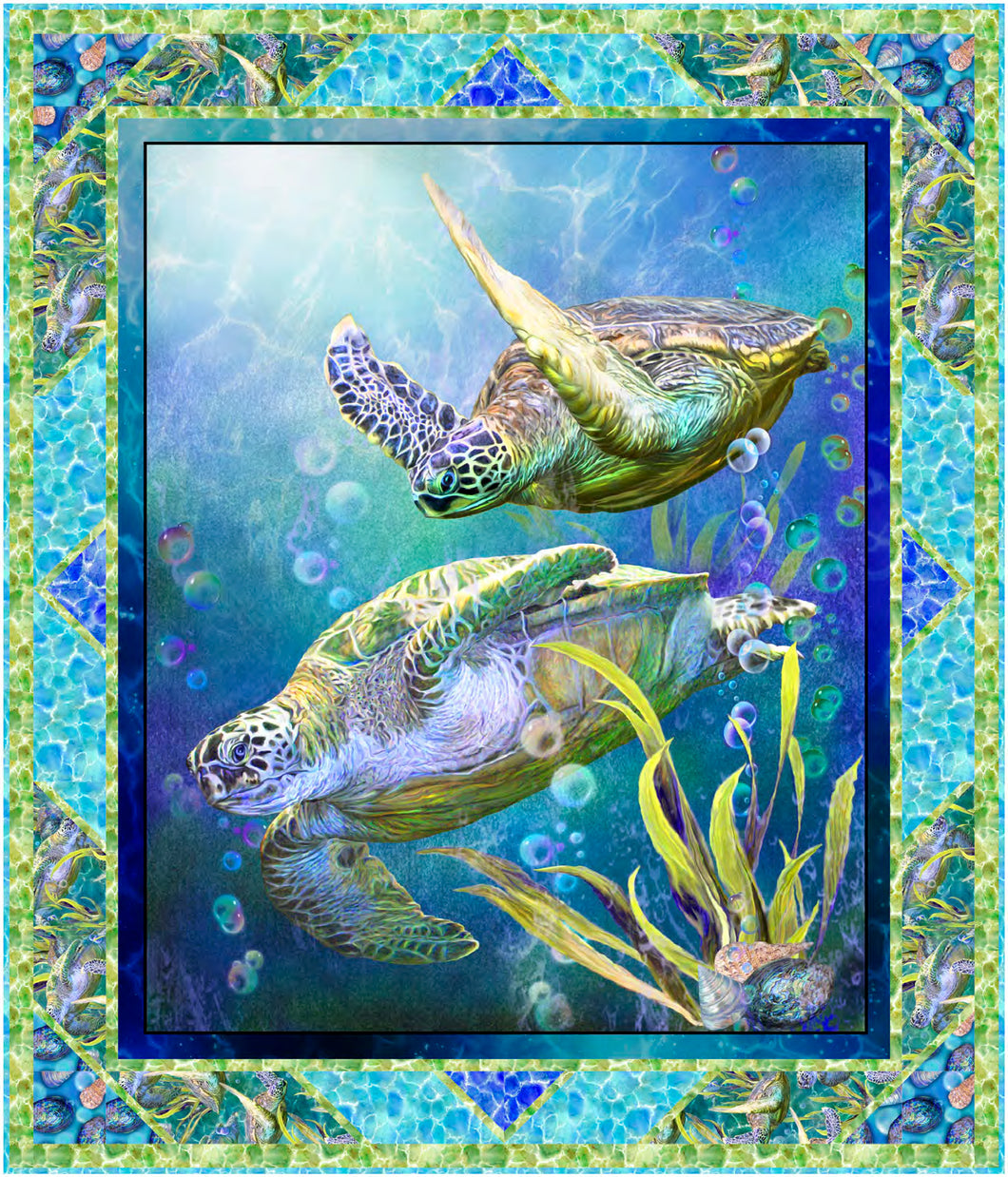 Turtle Odyssey sea turtle panel