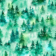 Load image into Gallery viewer, Mystic Mountains Emerald from Hoffman Fabrics
