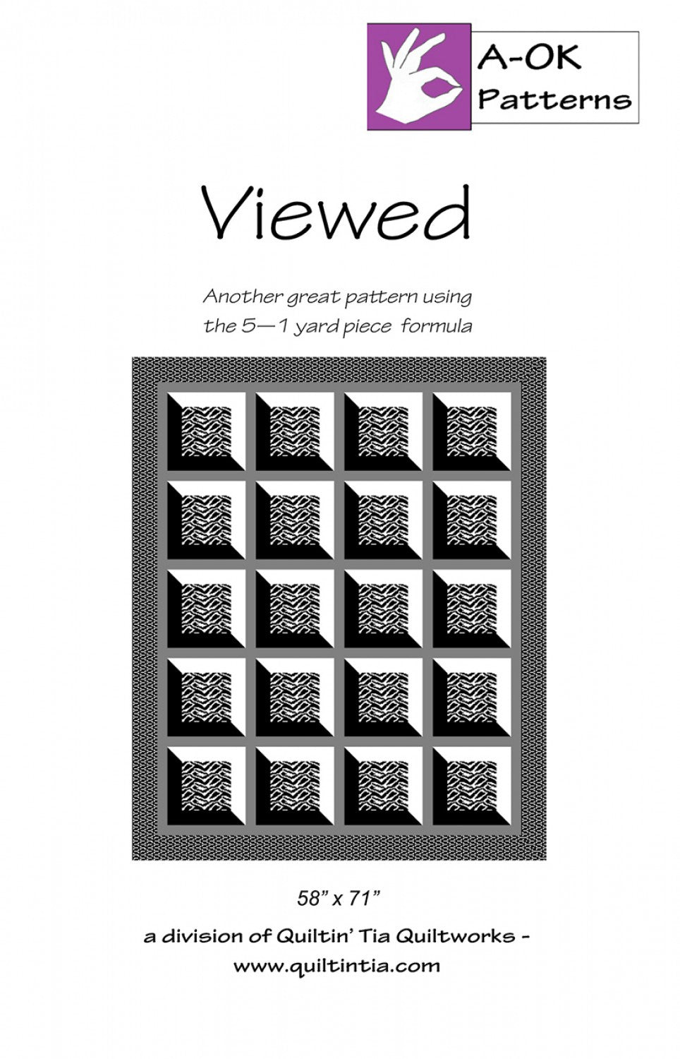 Viewed A-OK 5 Yard Quilt Pattern