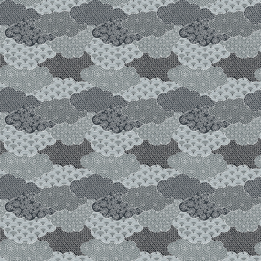 Moon Rabbit black and grey clouds