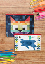 Load image into Gallery viewer, Patchwork Cats Eco Pouch Set of two
