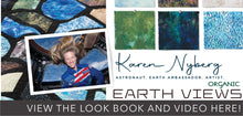 Load image into Gallery viewer, Earth Views organic cotton by astronaut Karen Nyberg redwood
