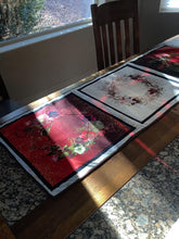 Load image into Gallery viewer, Reversible Thanksgiving and Christmas table runner
