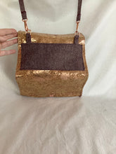Load image into Gallery viewer, Rose gold cork clutch wallet
