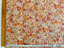 Load image into Gallery viewer, Creamsicle Floral Cotton Lawn Print from Robert Kaufman fabrics
