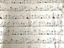 Load image into Gallery viewer, Cat Flat cats on a wire from Quilting Treasures and Kate Ward Thacker
