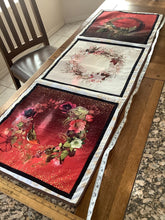 Load image into Gallery viewer, Reversible Thanksgiving and Christmas table runner

