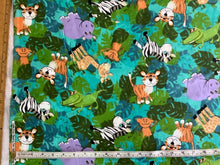 Load image into Gallery viewer, Cuddle prints Flannel Jungle Friends from Fabri-quilt
