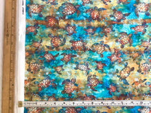 Load image into Gallery viewer, Sea Turtle multi colorway Oceana collection from Quilting Treasures
