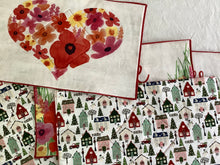 Load image into Gallery viewer, Reversible holiday/positive sentiments placemats set of six
