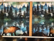 Load image into Gallery viewer, Starry Nights panel from Hoffman fabrics
