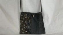 Load and play video in Gallery viewer, Black, gold, and gray tote bag or iPad sleeve or purse
