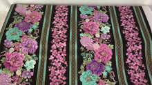 Load and play video in Gallery viewer, Shizuka collection floral stripe from Timeless Treasures Fabrics
