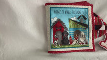Load and play video in Gallery viewer, Home is where the dog is Soft Book sewn by Pat
