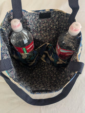 Load image into Gallery viewer, Japanese cranes fabric market tote
