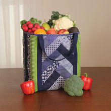 Load image into Gallery viewer, Just add fabric! Quilt as you go Utility Shoppers totes 3 pack
