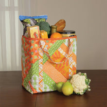 Load image into Gallery viewer, Just add fabric! Quilt as you go Utility Shoppers totes 3 pack
