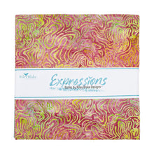 Load image into Gallery viewer, Expressions Batiks Farmers Market 5&quot; Stacker charm pack five by five inch squares from Riley Blake
