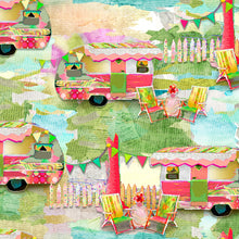 Load image into Gallery viewer, My Happy Place by Connie Haley from 3 Wishes Fabric Vintage Campers
