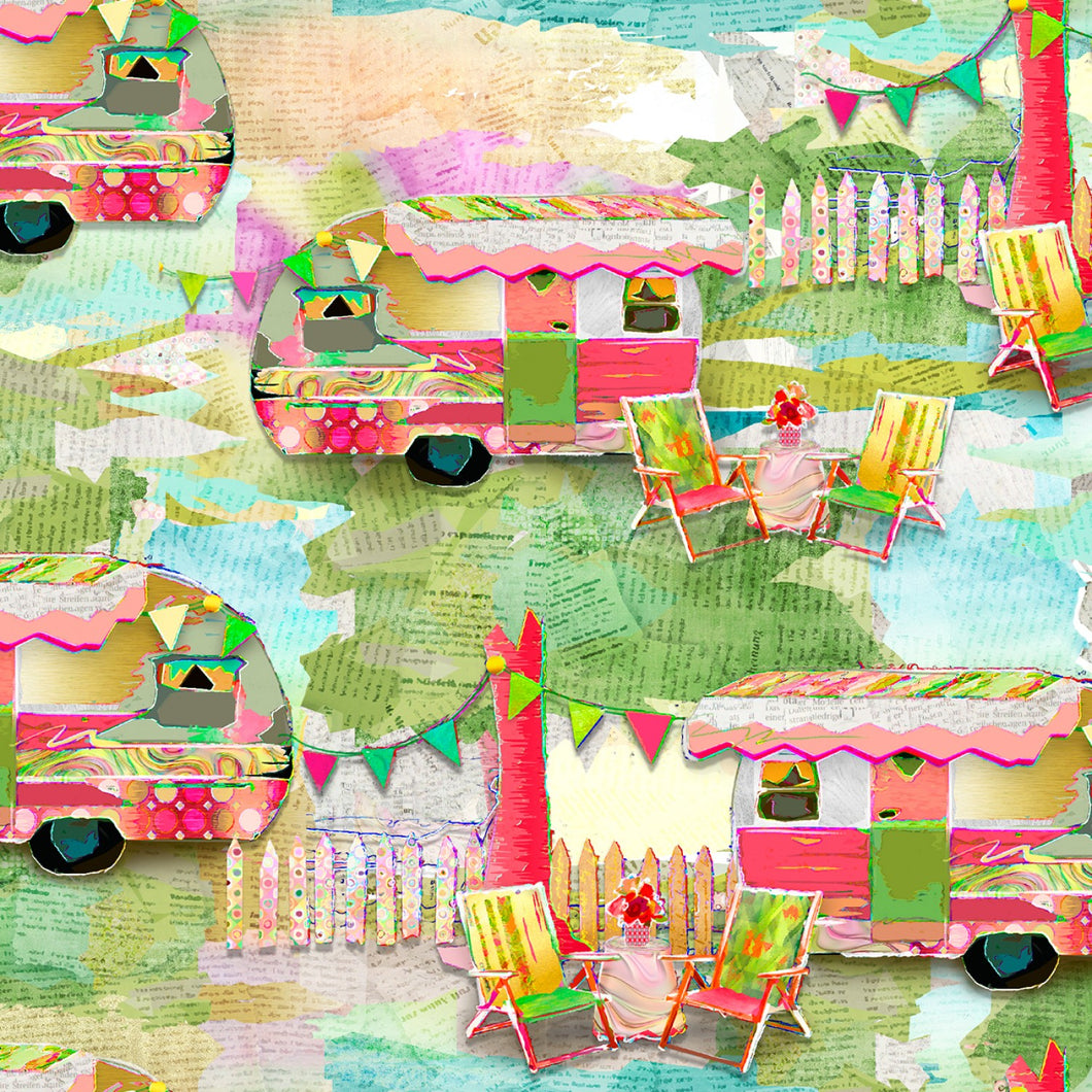 My Happy Place by Connie Haley from 3 Wishes Fabric Vintage Campers