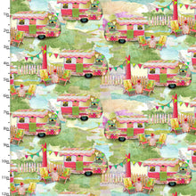 Load image into Gallery viewer, My Happy Place by Connie Haley from 3 Wishes Fabric Vintage Campers
