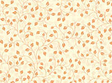 Load image into Gallery viewer, Metals collection leaf vine with metallic accents copper on cream
