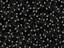 Load image into Gallery viewer, Metals collection leaf vine with metallic accents black on silver
