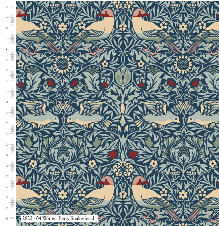 William Morris Winter Berry Bird