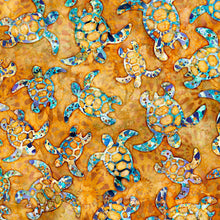 Load image into Gallery viewer, Pacifica Sea Turtles sandy from Quilting Treasures by Dan Morris
