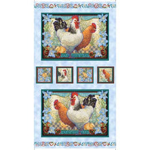 Load image into Gallery viewer, Country Roosters from Quilting Treasures Panel
