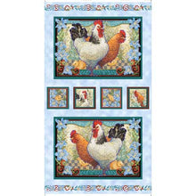 Load image into Gallery viewer, Country Roosters from Quilting Treasures Panel
