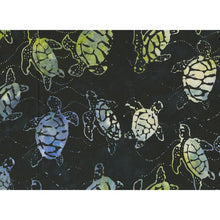 Load image into Gallery viewer, Bali Hawaii collection sea turtles midnight from Benartex two yards
