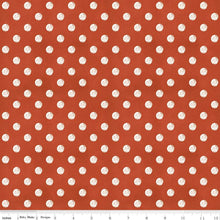 Load image into Gallery viewer, Coffee Chalk Steam Polka Dots Red by J. Wecker Frisch from Riley Blake fabrics
