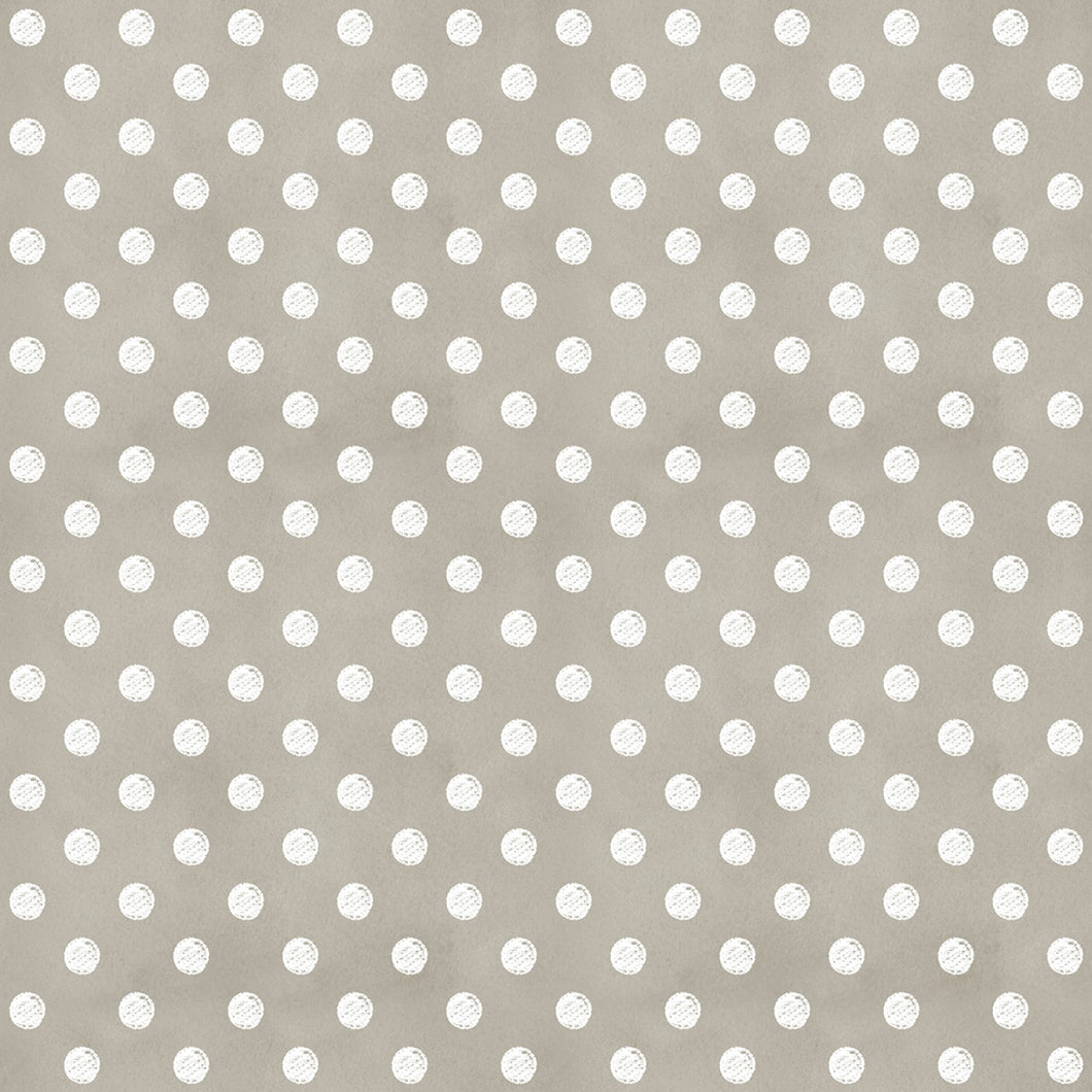 Coffee Chalk Steam Polka Dots Taupe by J. Wecker Frisch from Riley Blake fabrics