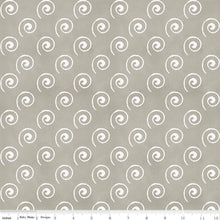Load image into Gallery viewer, Coffee Chalk Steam Swirl Taupe by J. Wecker Frisch from Riley Blake fabrics
