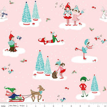 Load image into Gallery viewer, Pixie Noel 2 pink colorway fabrics from Tasha Noel by Riley Blake by the yard
