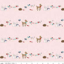 Load image into Gallery viewer, Pixie Noel 2 pink colorway fabrics from Tasha Noel by Riley Blake by the yard
