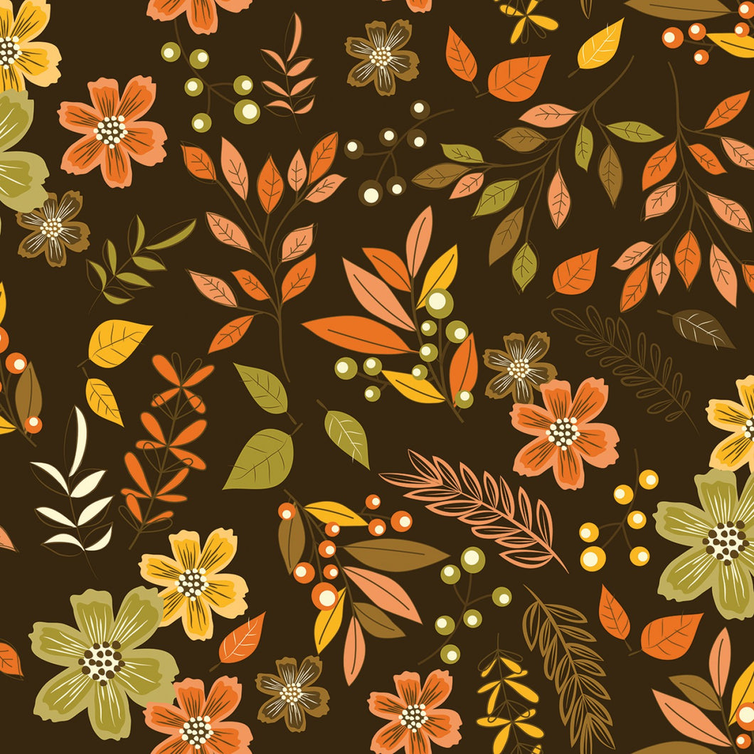 Awesome Autumn Raisin from Riley Blake by Sandy Gervais