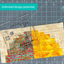Load image into Gallery viewer, Creative Grids Curvy Log Cabin Trim Tool 6 inch Finished Blocks Quilt Ruler CGRJAW6
